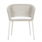 Кресло плетеное с подушками JANUS et Cie Knot алюминий, роуп, акрил окаменелость Фото 8