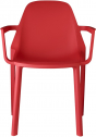 Кресло пластиковое Scab Design Piu стеклопластик красный Фото 1