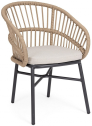 Кресло плетеное с подушкой-thumbs-Фото1