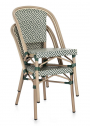 Стул металлический плетеный Garden Relax Silveira алюминий, искусственный ротанг зеленый Фото 7