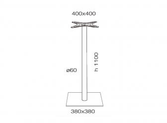 Подстолье металлическое барное-thumbs-Фото3