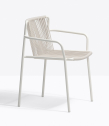 Кресло металлическое PEDRALI Tribeca сталь, роуп белый Фото 4