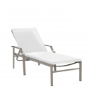 Шезлонг-лежак металлический JANUS et Cie Fiore алюминий, поливинил ртутный, платиновый Фото 6