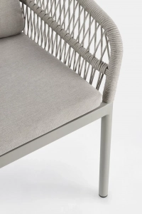 Кресло плетеное с подушками Garden Relax Galdana алюминий, роуп, полипропилен сатурн Фото 8