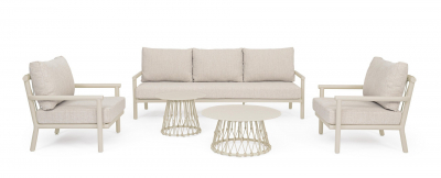 Комплект лаунж мебели Garden Relax Lanai алюминий, олефин песочный Фото 3