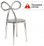 Стул пластиковый Qeeboo Ribbon Metal Finish полипропилен серебристый Фото 2