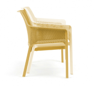 Диван пластиковый Nardi Net Bench стеклопластик горчичный Фото 5