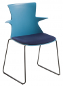Стул пластиковый на полозьях Gaber Tema S сталь, технополимер Фото 9