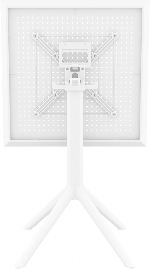 Стол пластиковый складной Sky Folding Table 60, белый, 600х600х740 мм