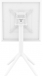 Стол пластиковый складной Sky Folding Table 60, белый, 600х600х740 мм