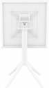 Стол пластиковый складной Siesta Contract Sky Folding Table 60 сталь, пластик белый Фото 7