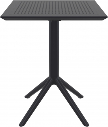 Стол пластиковый складной Sky Folding Table 60, черный, 600х600х740 мм