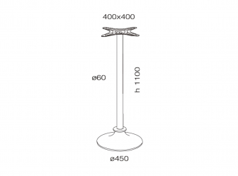 Подстолье металлическое барное-thumbs-Фото3