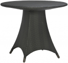 Стол плетеный обеденный JANUS et Cie Amari алюминий, искусственный ротанг лавовый Фото 1