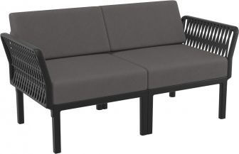 Диван пластиковый двухместный с подушками-thumbs-Фото1