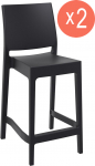 Комплект пластиковых полубарных стульев Maya Bar 65 Set 2