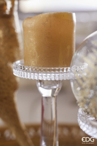 Подсвечник колонна EDG Candle Holder стекло прозрачный Фото 2