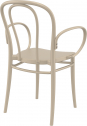 Кресло пластиковое Siesta Contract Victor XL стеклопластик бежевый Фото 6
