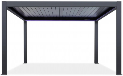 Пергола биоклиматическая моторизованная 3х3 м Tagliamento Pergola 120 Series алюминий Фото 1