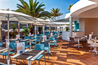 Стул пластиковый Bora Bistrot, голубой