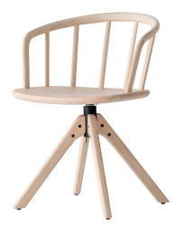 Кресло деревянное вращающееся-thumbs-Фото1