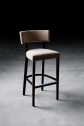Стул деревянный барный с обивкой Billiani Miami бук, ткань Фото 4