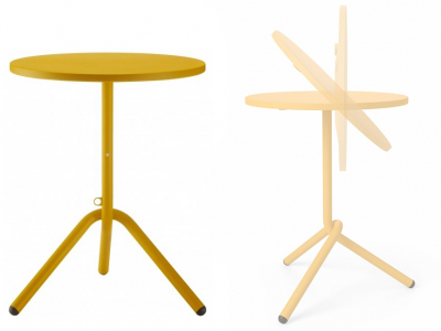 Стол обеденный металлический складной Colos Ta 2.0 1-600 нержавеющая сталь Фото 1