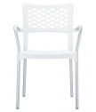 Кресло пластиковое Siesta Contract Bella алюминий, полипропилен белый Фото 6