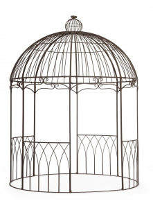 Беседка круглая металлическая Garden Relax Brumal сталь коричневый Фото 3