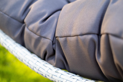 Кресло плетеное подвесное JOYGARDEN Cand Vanilla алюминий, искусственный ротанг ваниль Фото 6