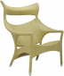 Кресло лаунж плетеное JANUS et Cie Amari алюминий, искусственный ротанг бамбуковый зеленый Фото 1