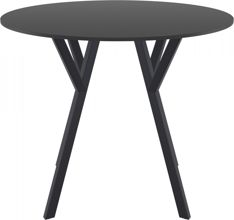 Стол пластиковый Max Table Ø90, черный, Ø900х740 мм