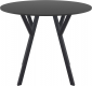 Стол пластиковый Siesta Contract Max Table Ø90 пластик, HPL черный Фото 6