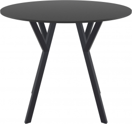 Стол пластиковый Max Table Ø90, черный, Ø900х740 мм