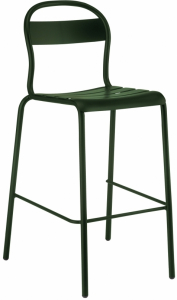 Стул барный металлический Colos Stecca 5 алюминий Фото 1