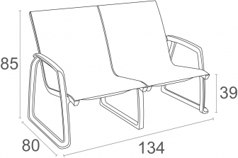 Диван пластиковый двухместный-thumbs-Фото3