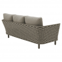 Диван плетеный трехместный Tagliamento Leon алюминий, роуп, акрил Фото 6