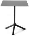 Стол ламинированный обеденный Scab Design Tripe сталь, компакт-ламинат HPL черный, антрацит Фото 1