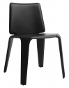 Стул с обивкой PEDRALI Mood сталь, натуральная кожа черный Фото 1