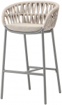 Кресло барное плетеное с подушкой Tahiti