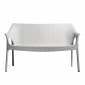 Диван пластиковый плетеный SCAB GIARDINO Olimpo Sofa алюминий, полипропилен лен Фото 1