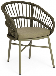 Кресло плетеное с подушкой-thumbs-Фото1