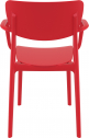 Кресло пластиковое Siesta Contract Lisa стеклопластик красный Фото 8