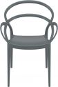 Кресло пластиковое Siesta Contract Mila стеклопластик темно-серый Фото 9