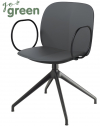 Кресло офисное пластиковое Scab Design Mentha Go Green алюминий, технополимер черный, антрацит Фото 1