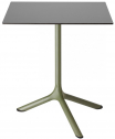 Стол ламинированный обеденный складной Scab Design Tripe Folding сталь, компакт-ламинат HPL оливковый, антрацит Фото 5
