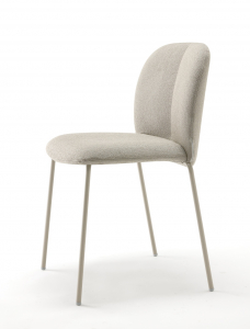 Стул с обивкой Scab Design Mentha Pop сталь, технополимер, ткань тортора, слоновая кость Фото 3