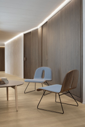 Стул лаунж с обивкой Gotham Woody Lounge