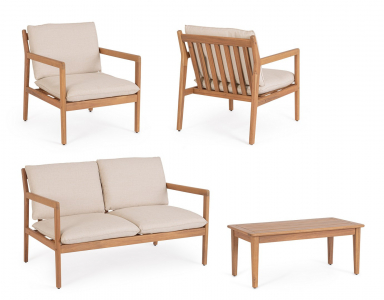 Комплект деревянной лаунж мебели Garden Relax Danubio акация, полиэстер тик Фото 4