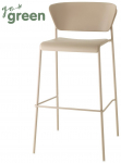 Стул пластиковый барный Lisa Technopolymer Go Green